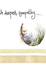 Alex Clark Sympathy Card - Sympathy Feather