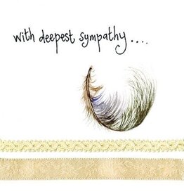 Alex Clark Sympathy Card - Sympathy Feather