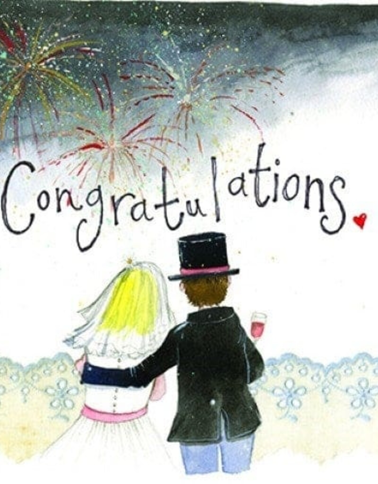 Alex Clark Wedding Card - Fireworks