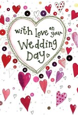 Alex Clark Wedding Card - Wedding Hearts