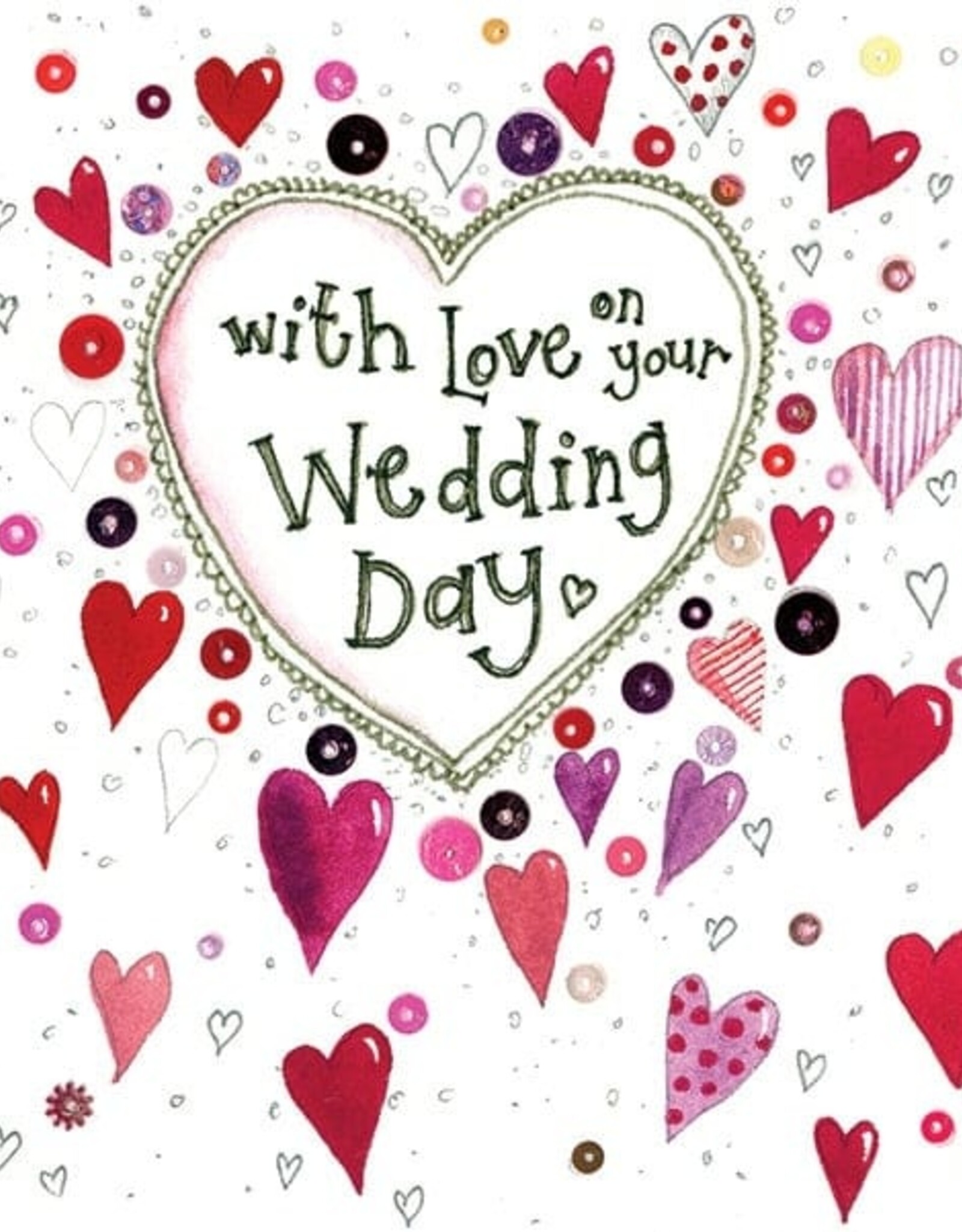 Alex Clark Wedding Card - Wedding Hearts