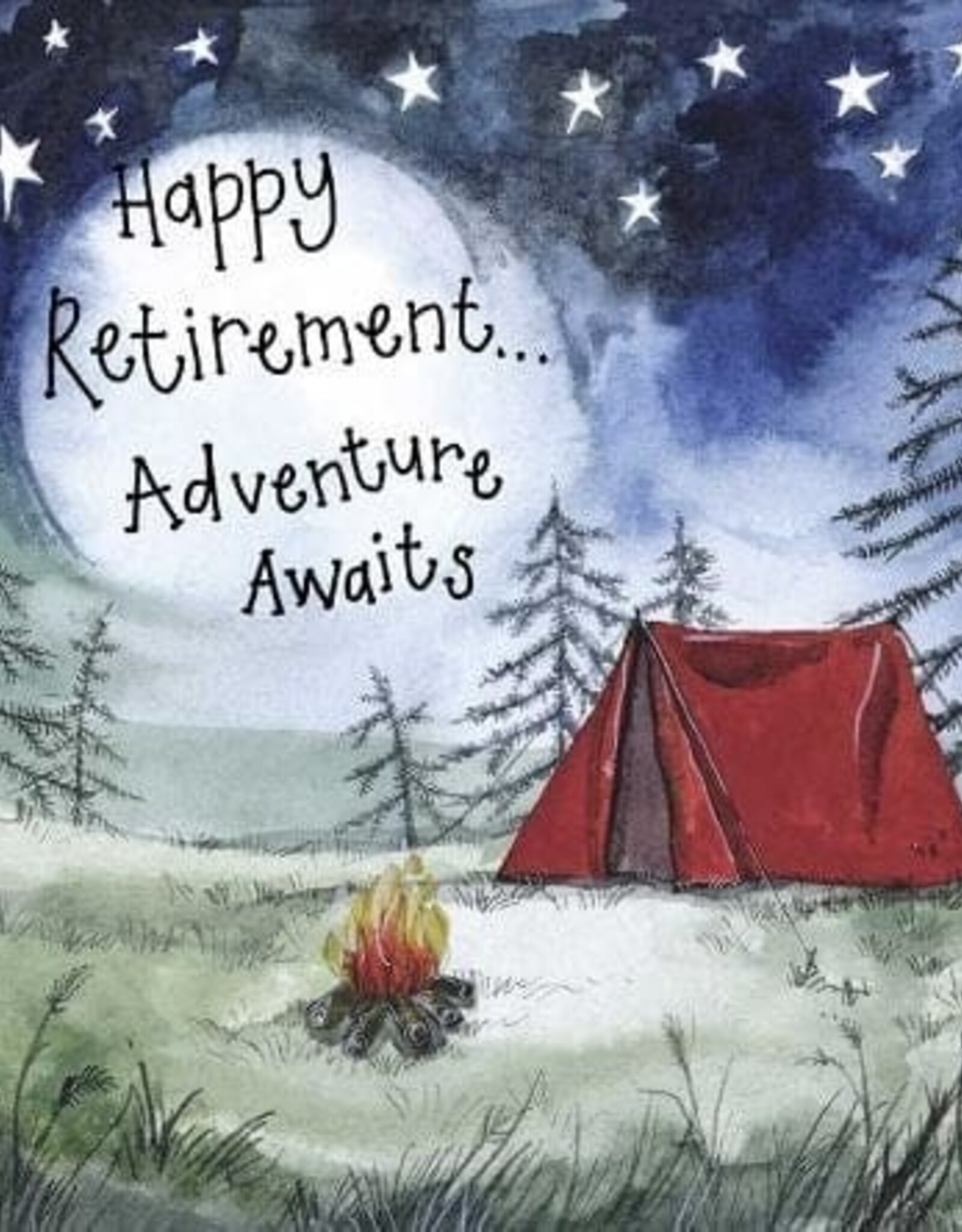 Alex Clark Retirement Card - Starlight Red Tent