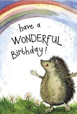 Alex Clark Birthday Card - Sunshine Hedgehog