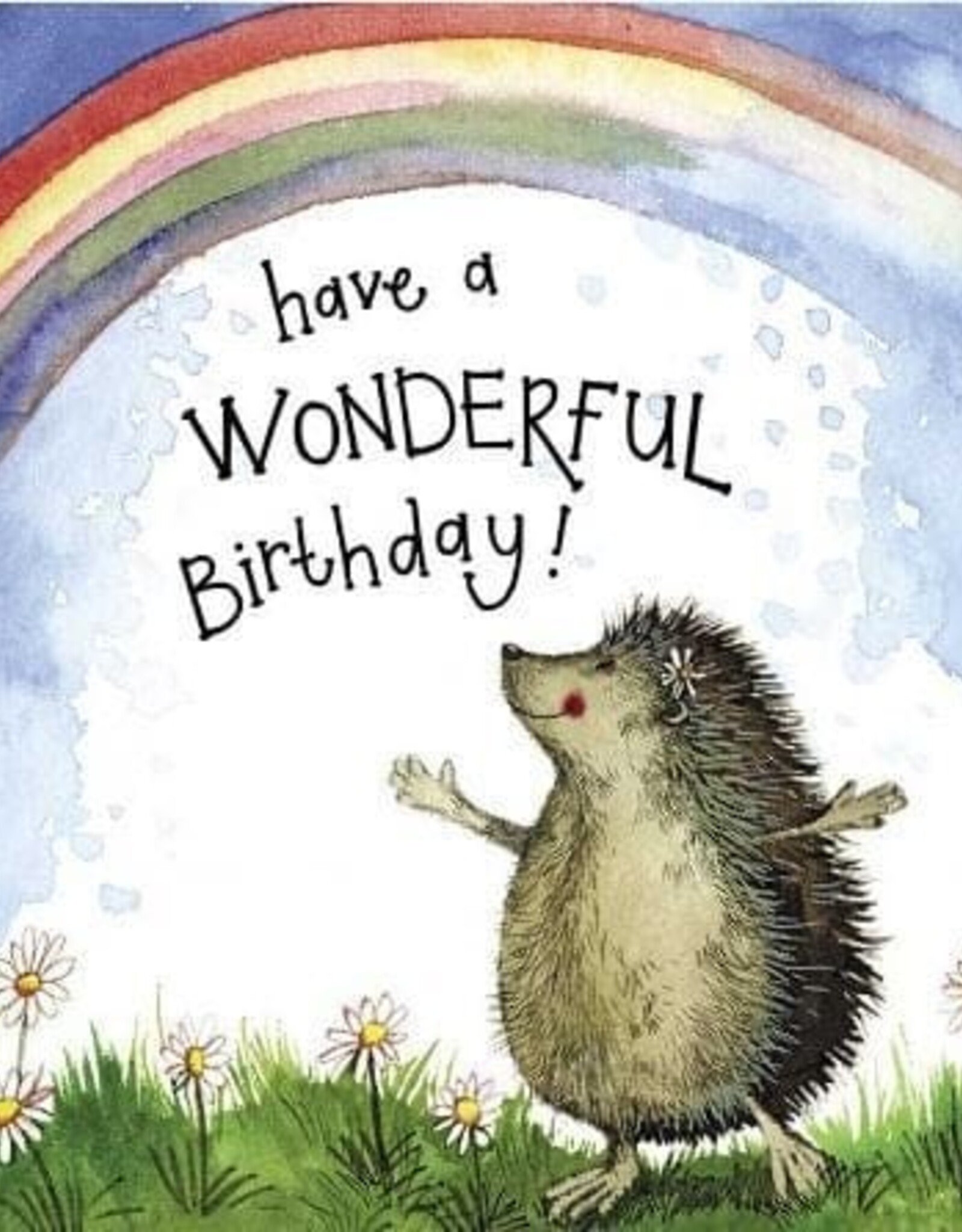 Alex Clark Birthday Card - Sunshine Hedgehog