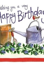 Alex Clark Birthday Card - Watering Can