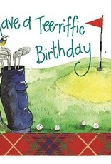 Alex Clark Birthday Card - Golf Bag