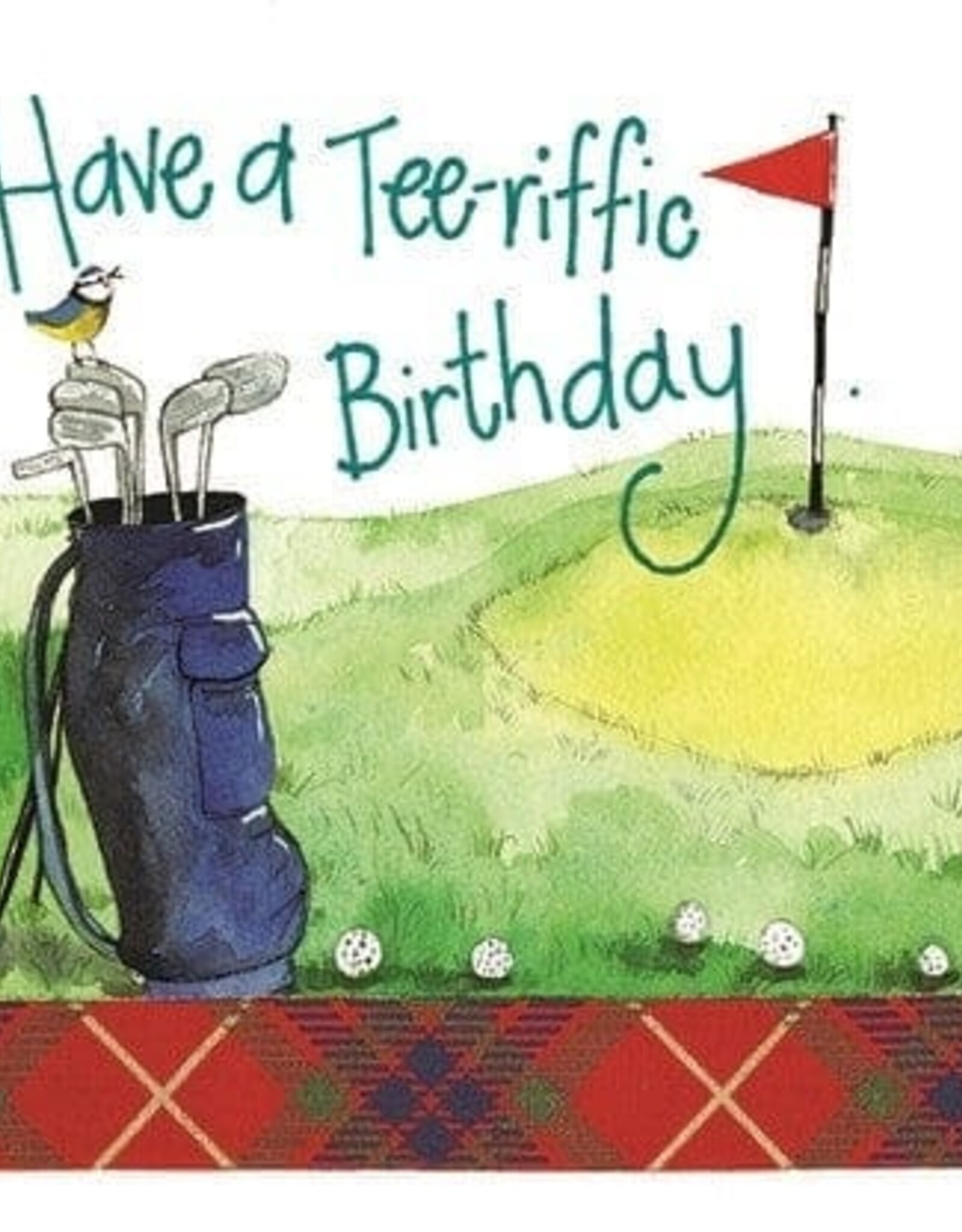 Alex Clark Birthday Card - Golf Bag