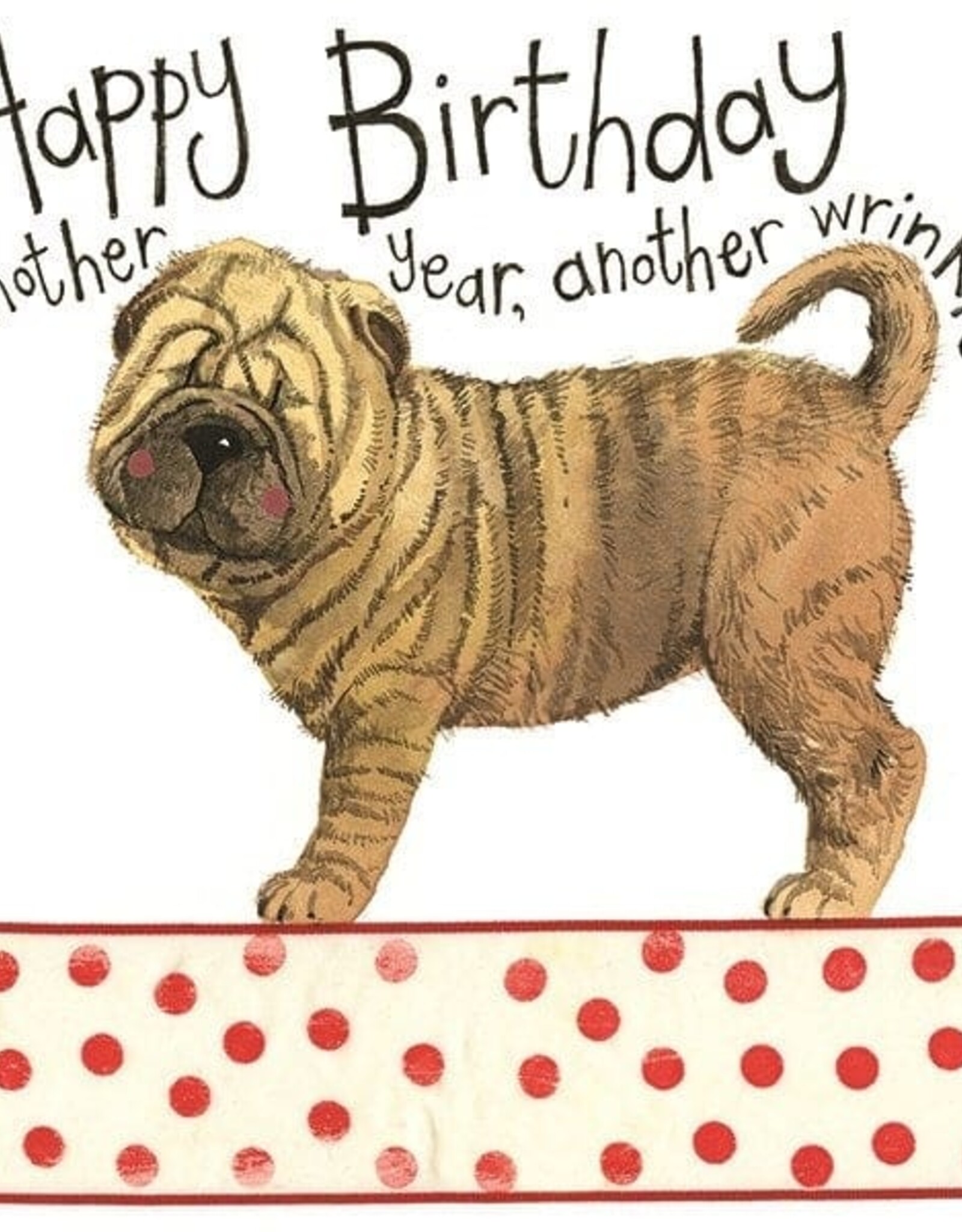 Alex Clark Birthday Card - Wrinkles