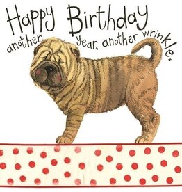 Alex Clark Birthday Card - Wrinkles