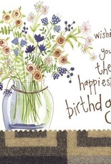 Alex Clark Birthday Card - Jug of Flowers