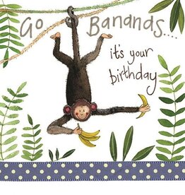 Alex Clark Birthday Card - Bananas