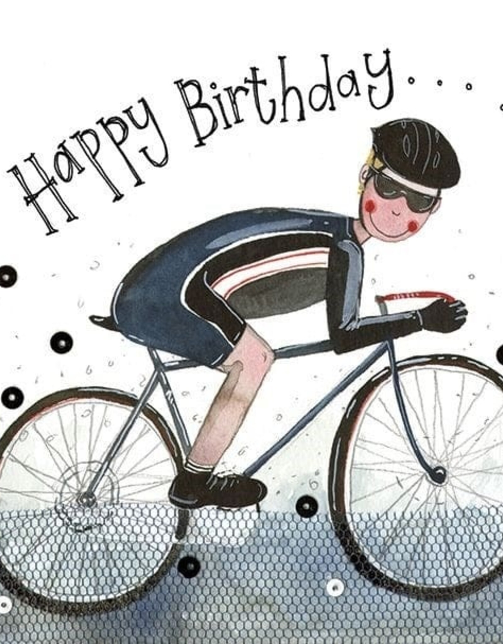 Alex Clark Birthday Card - Cyclist