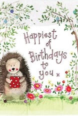 Alex Clark Birthday Card - Hedgehog