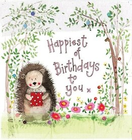 Alex Clark Birthday Card - Hedgehog