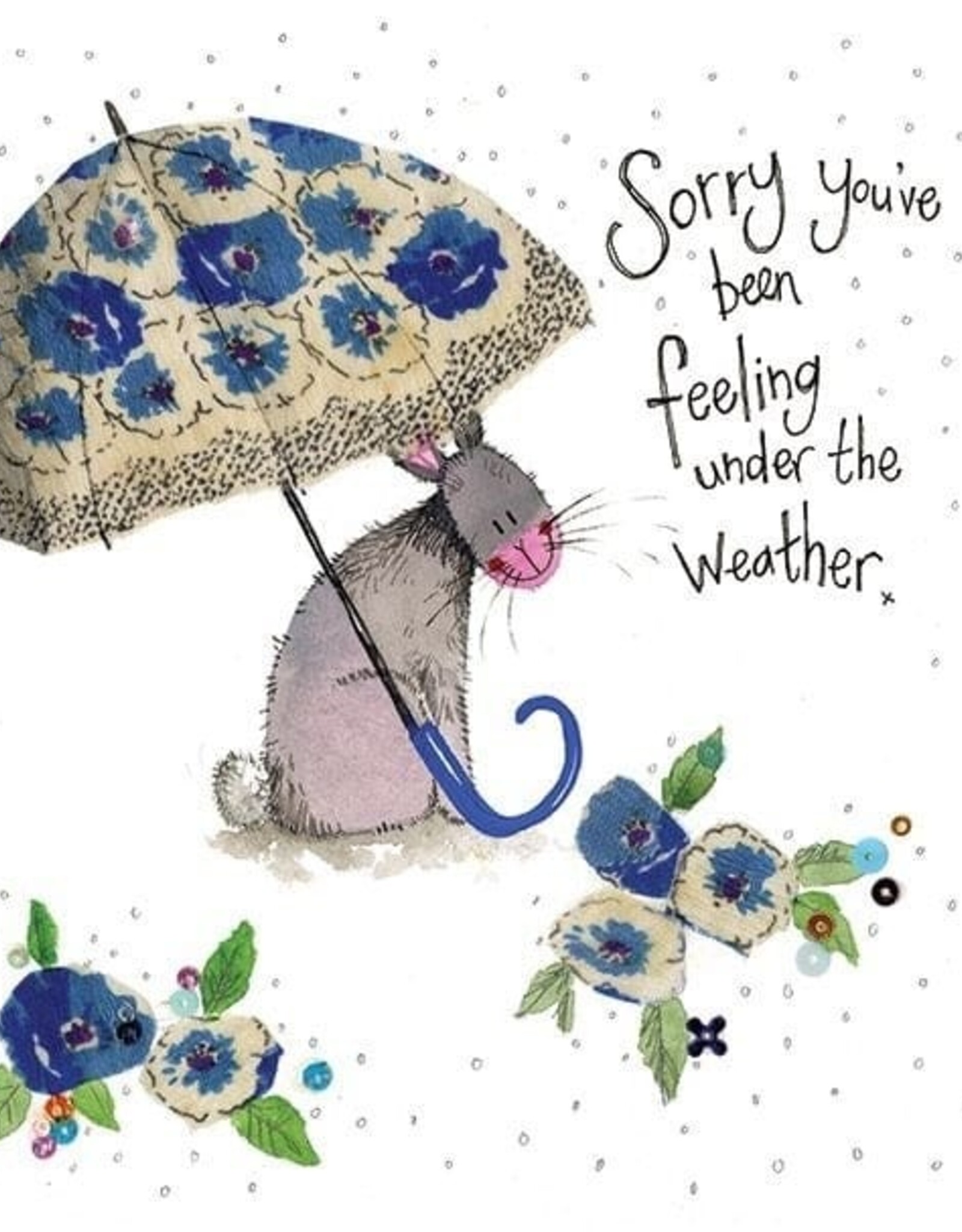 Alex Clark Get Well Card - Umbrella Get Well