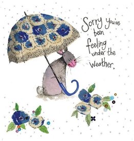 Alex Clark Get Well Card - Umbrella Get Well