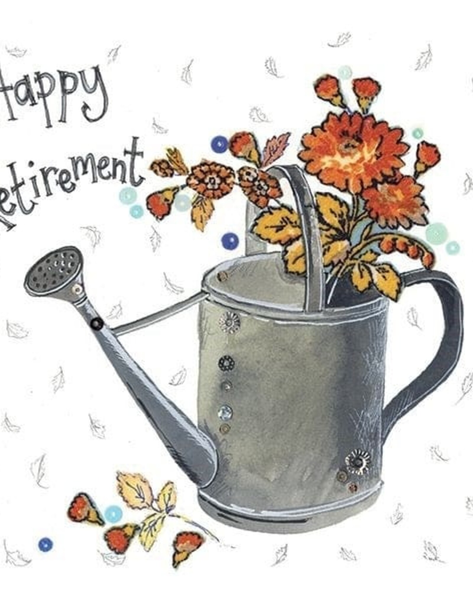 Alex Clark Retirement Card - Watering Can Retirement