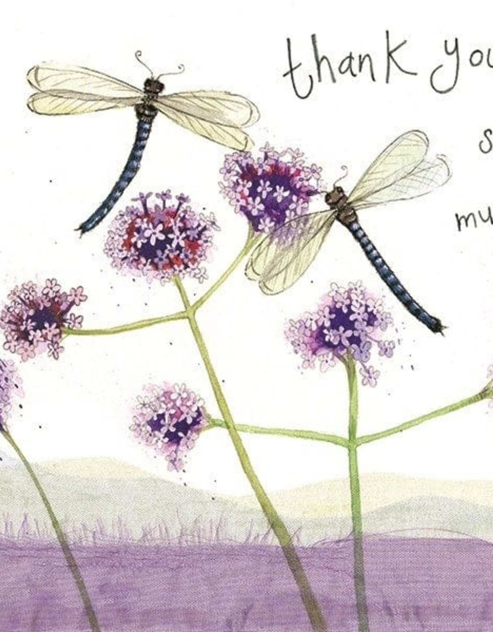 Alex Clark Thank You Card - Dragonflies