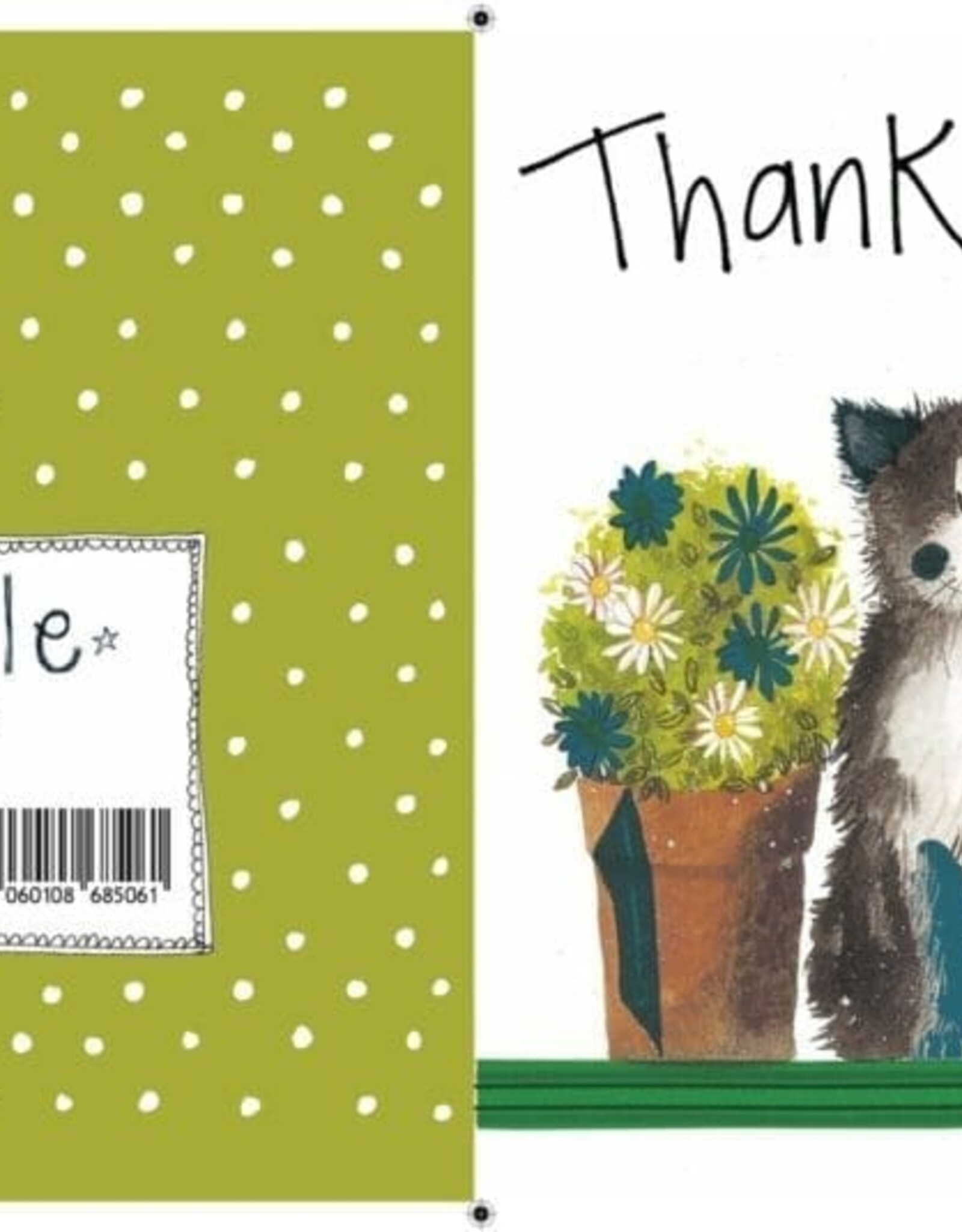 Alex Clark Thank You Card - Cat