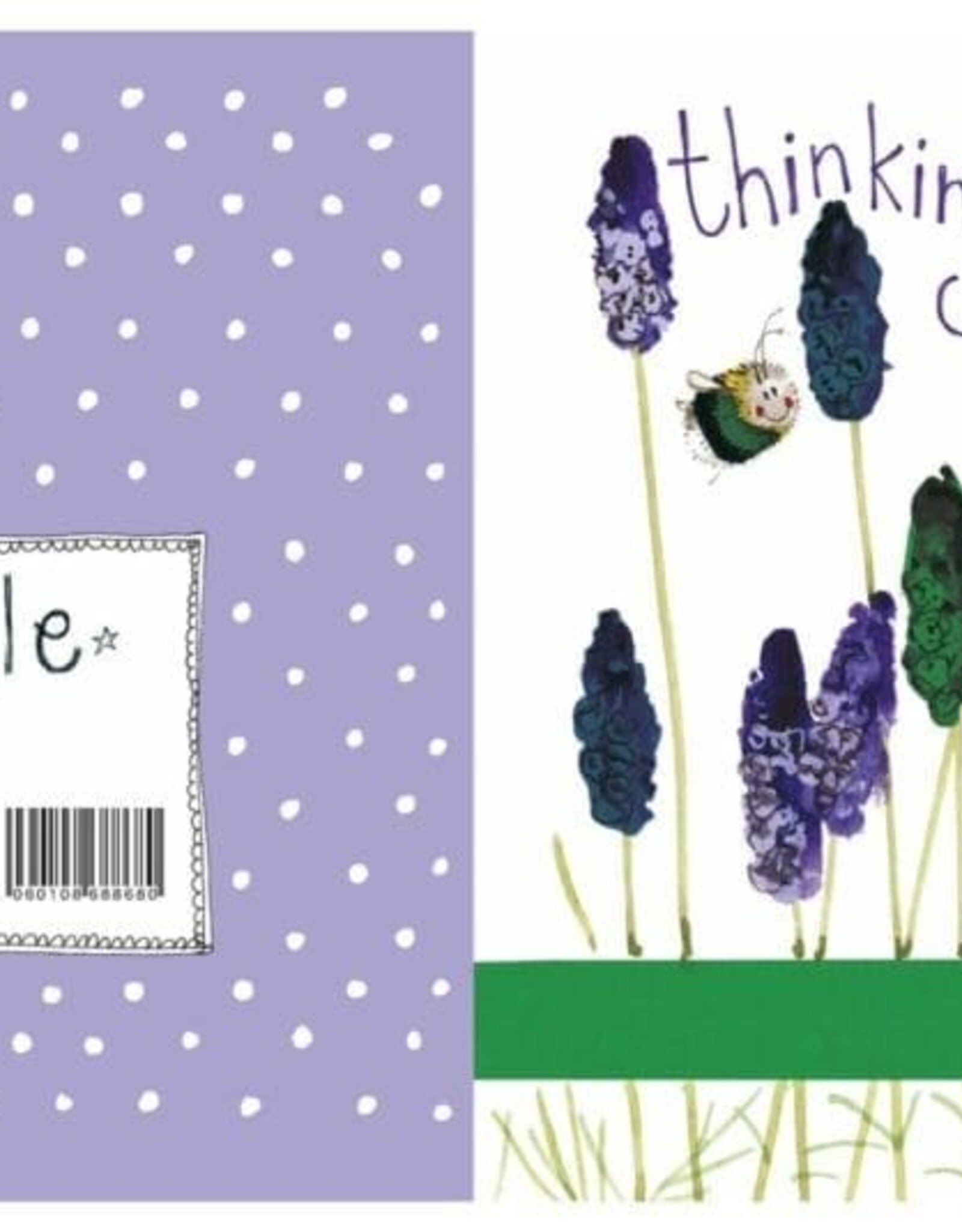 Alex Clark Thinking of You Card - Lavender