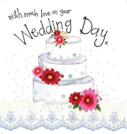 Alex Clark Wedding Card - Three Tier Wedding Cake