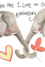 Alex Clark Anniversary Card - Anniversary Elephants