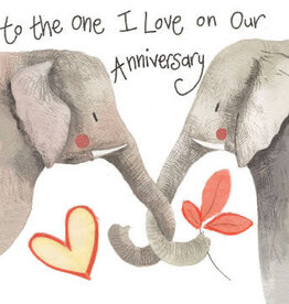 Alex Clark Anniversary Card - Anniversary Elephants