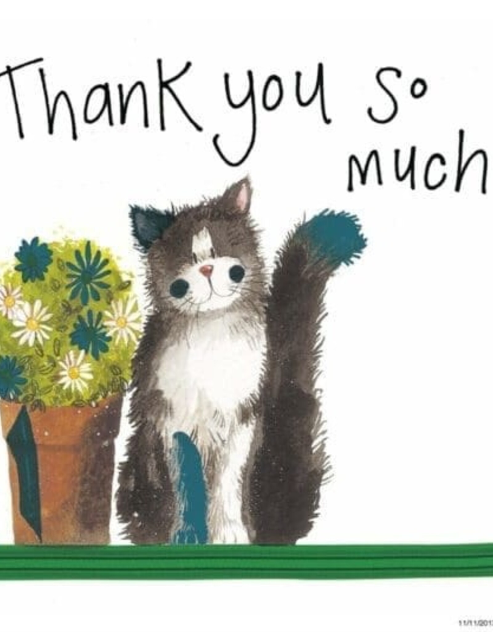 Alex Clark Thank You Card - Cat