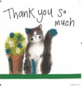 Alex Clark Thank You Card - Cat