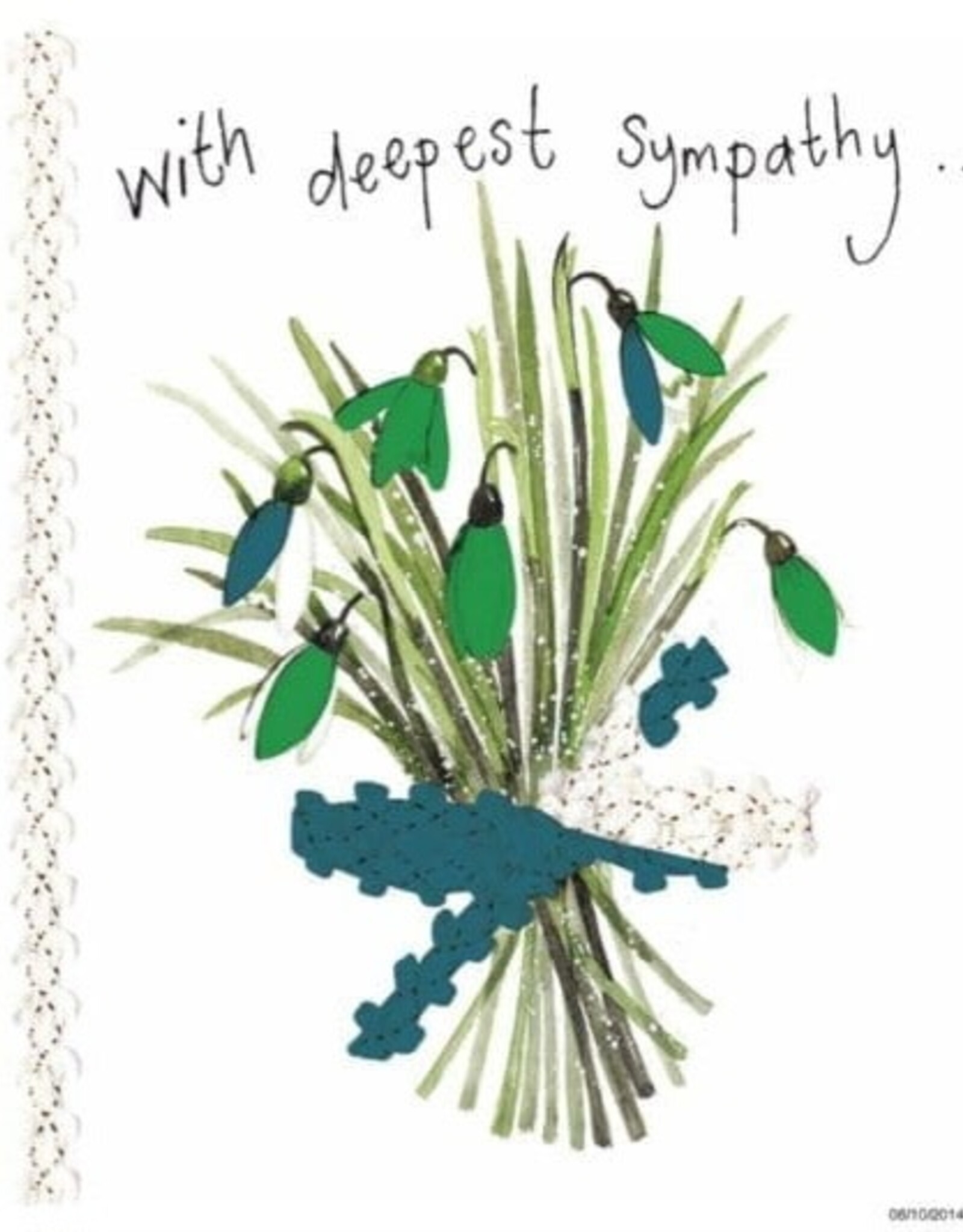 Alex Clark Sympathy Card - Snowdrop Sympathy