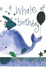 Alex Clark Birthday Card - Whale