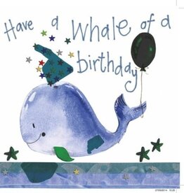 Alex Clark Birthday Card - Whale