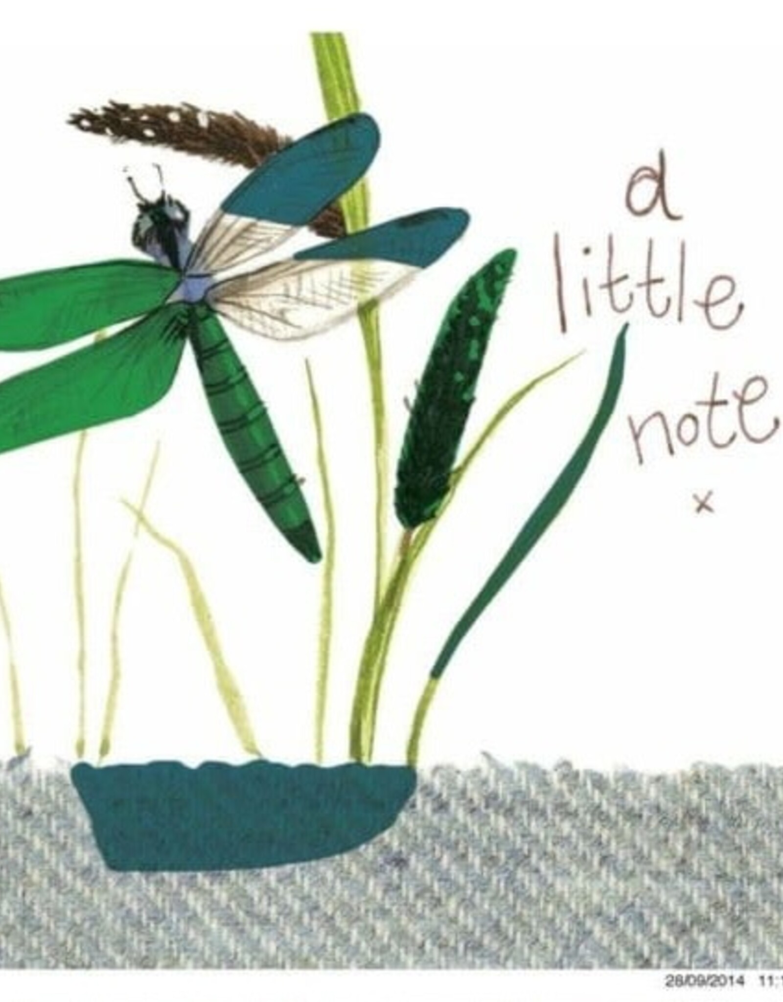 Alex Clark Everyday Card - Little Note Dragonfly