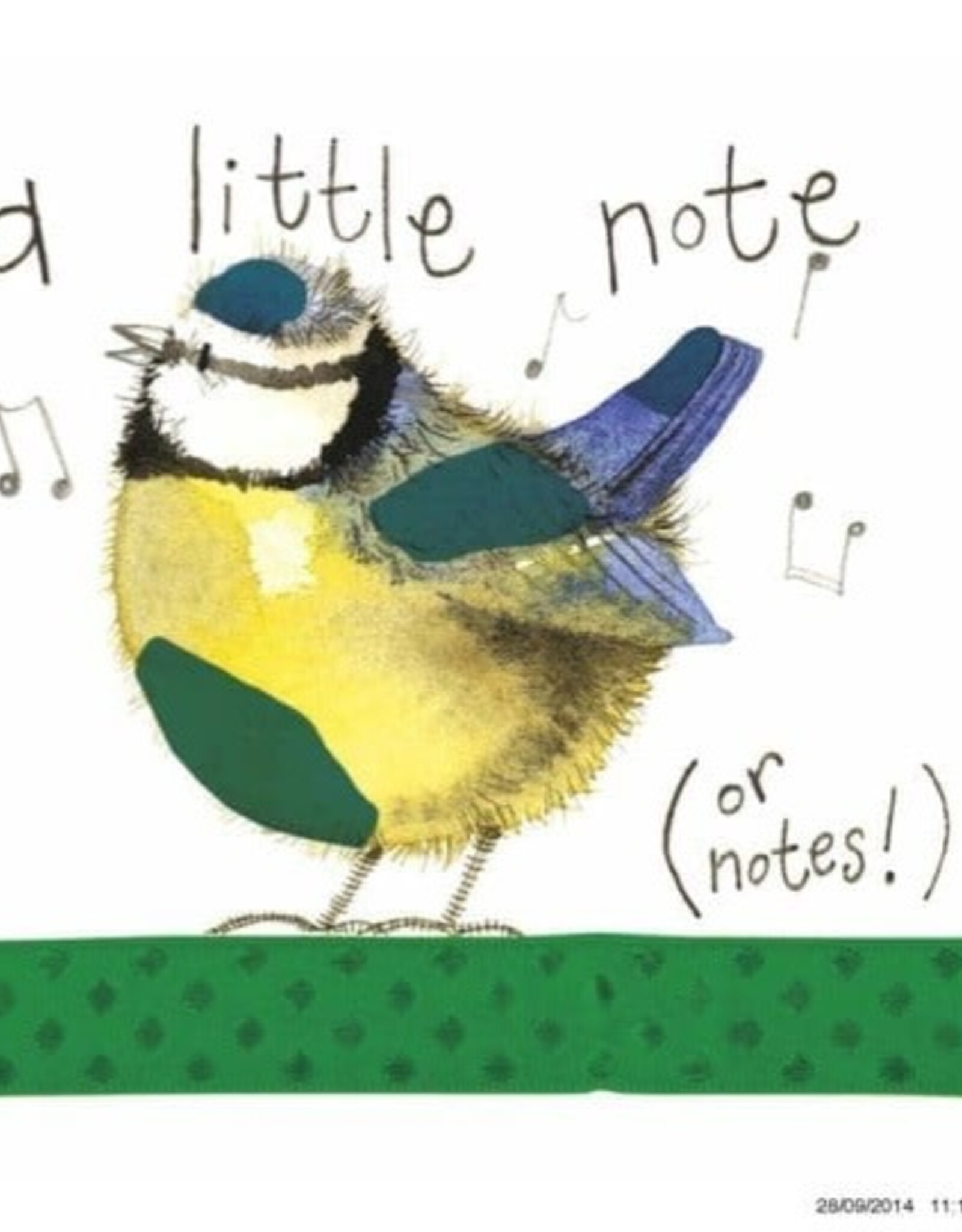 Alex Clark Everyday Card - Little Note Blue Tit