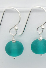 Sailorgirl Jewelry Sailorgirl Mini Earrings - Frosted Emerald