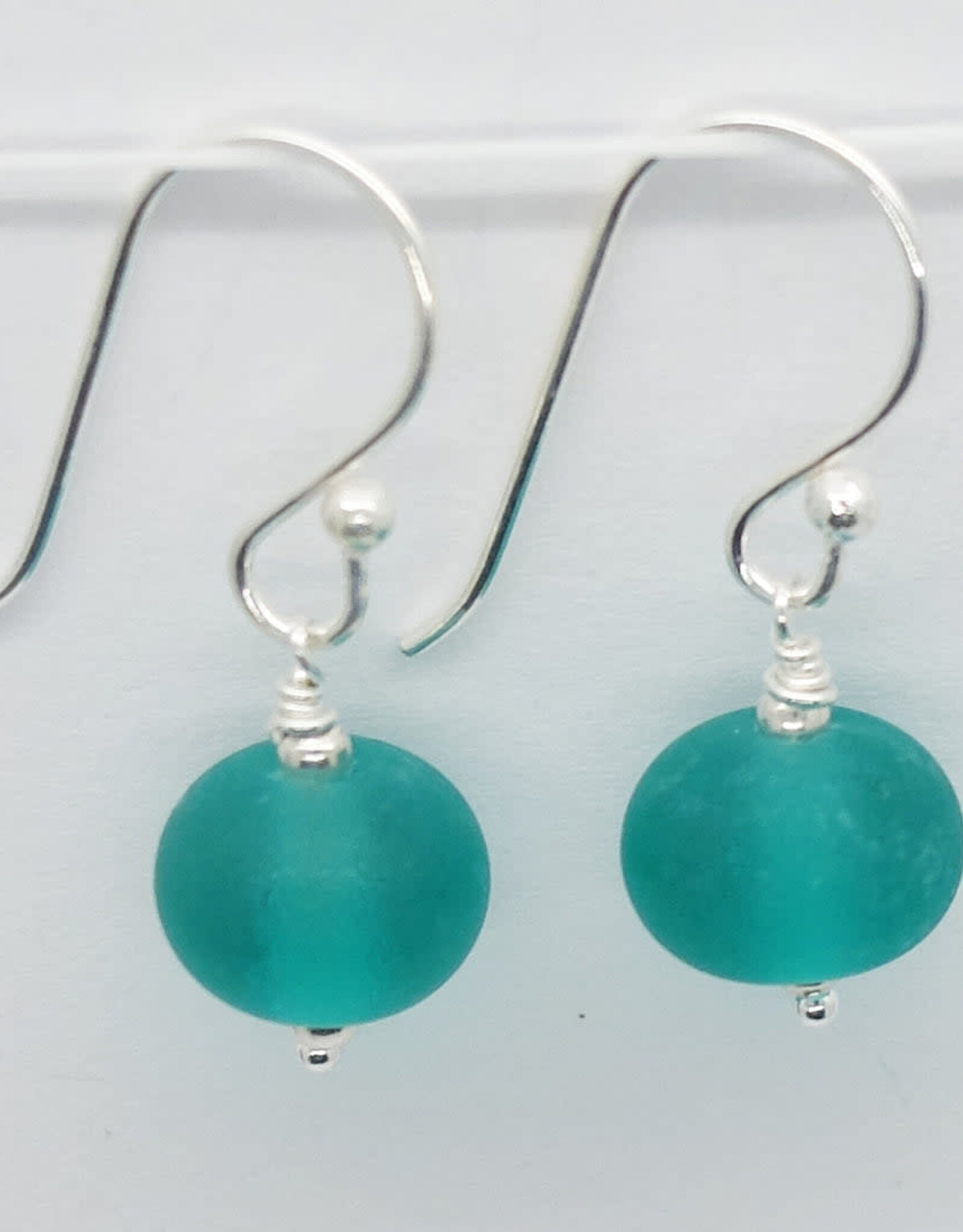 Sailorgirl Jewelry Sailorgirl Mini Earrings - Frosted Emerald