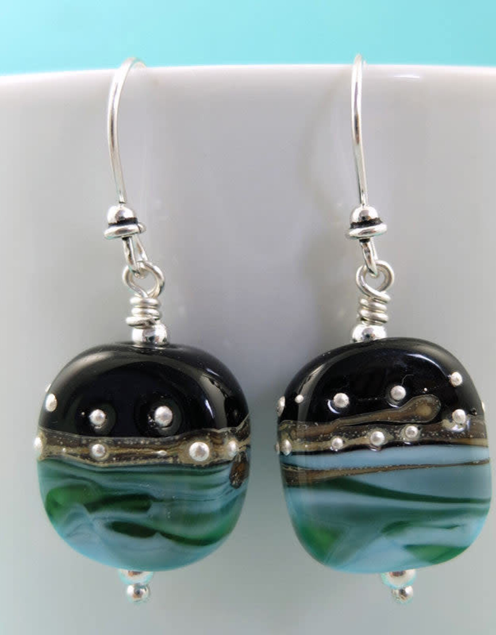 Sailorgirl Jewelry Sailorgirl Earrings - Ocean at Night