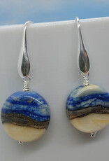 Sailorgirl Jewelry Sailorgirl Earrings - Sand and Blue Sea