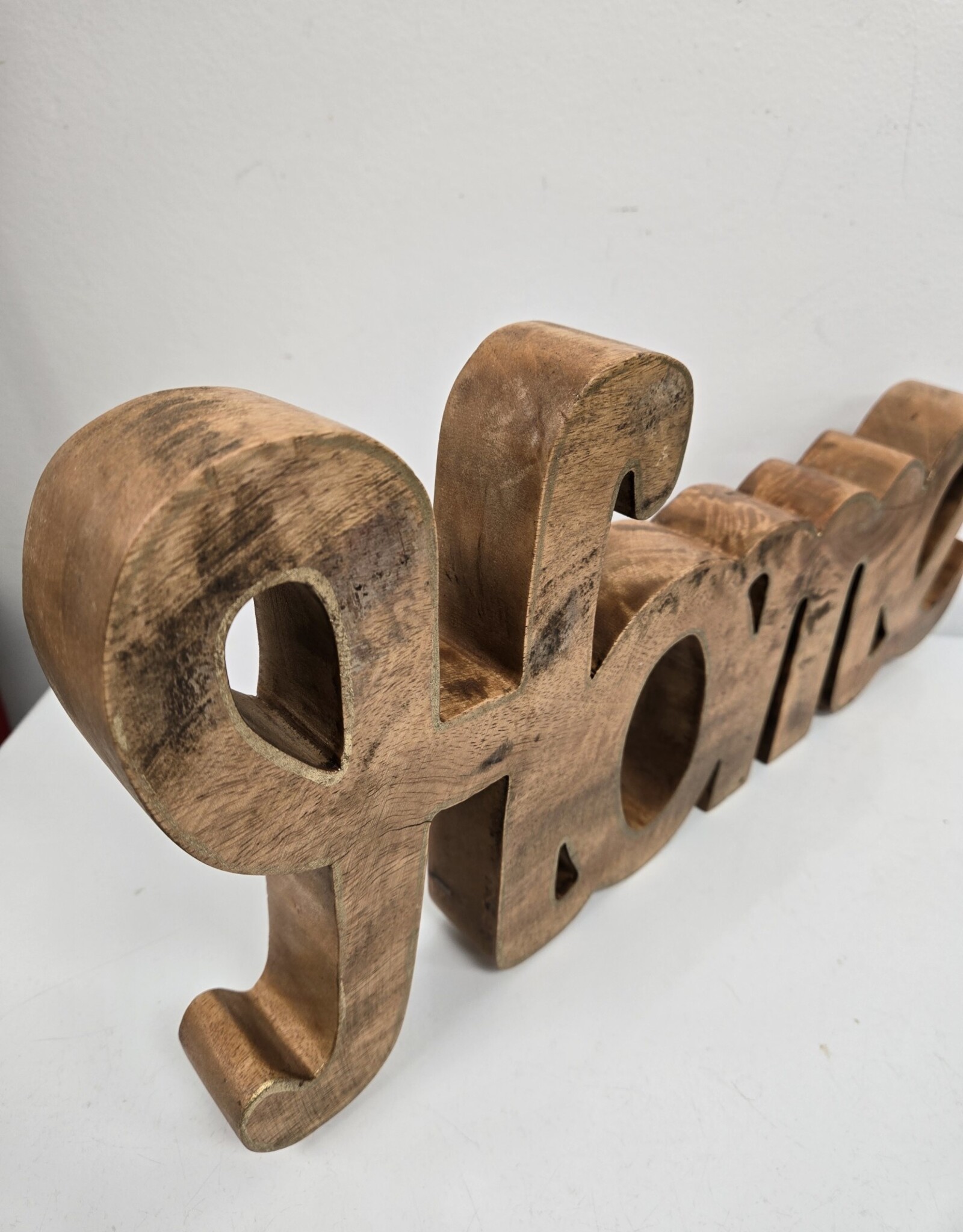 Solid Wood Home Sign