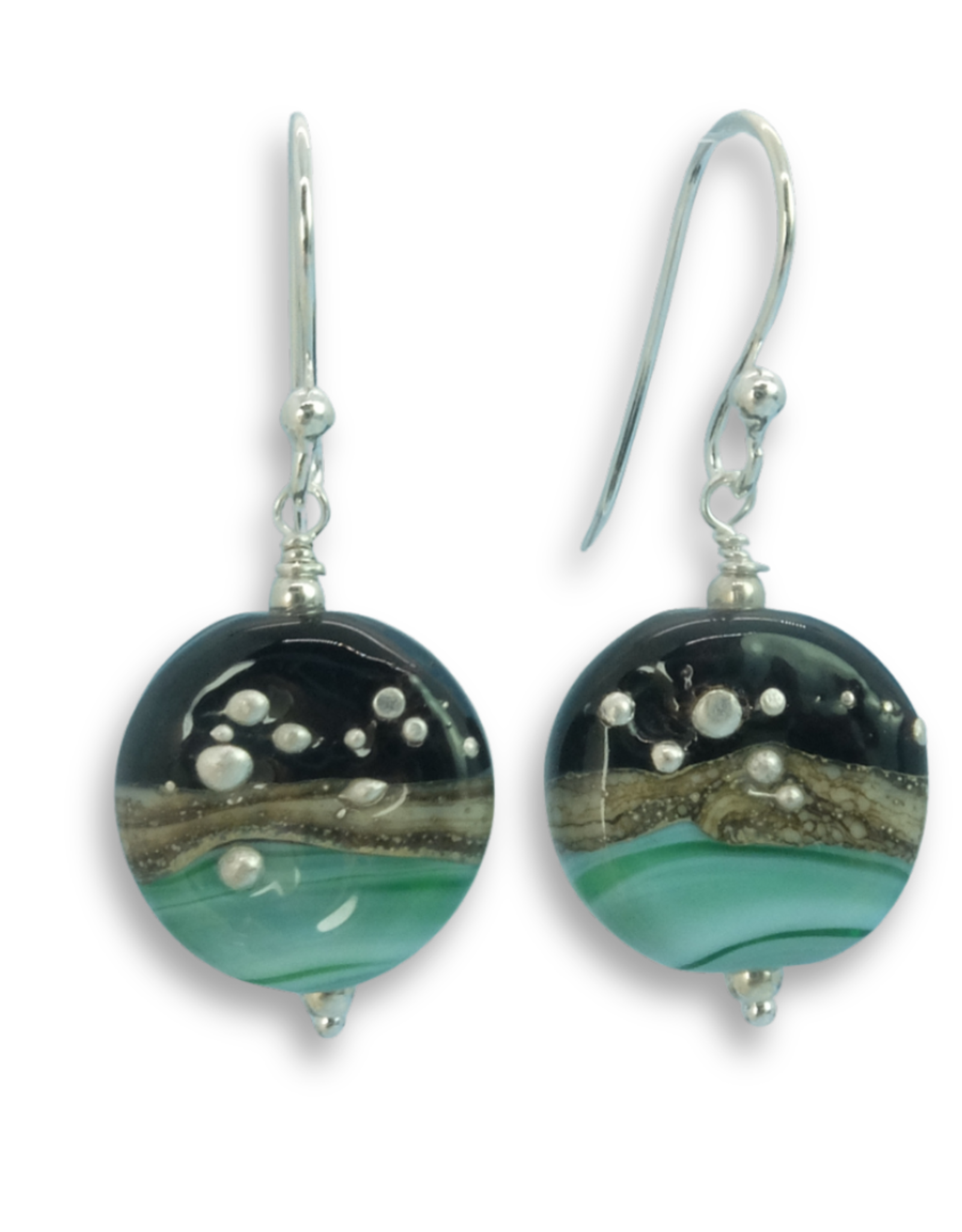 Sailorgirl Jewelry Sailorgirl Earrings - Ocean at Night