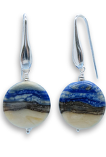 Sailorgirl Jewelry Sailorgirl Earrings - Sand and Blue Sea