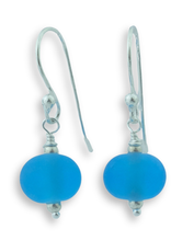 Sailorgirl Jewelry Sailorgirl Mini Earrings - Frosted Aqua