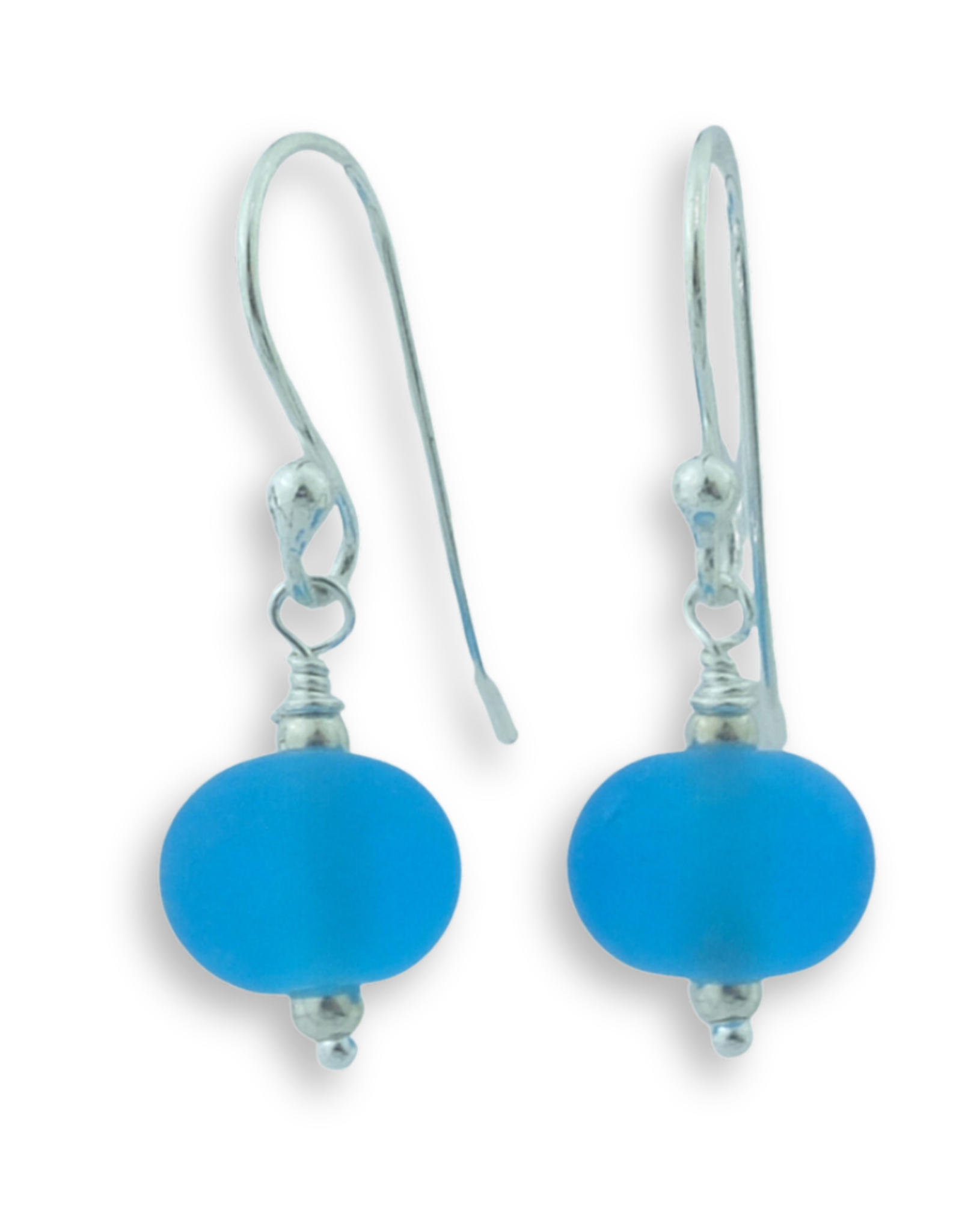 Sailorgirl Jewelry Sailorgirl Mini Earrings - Frosted Aqua