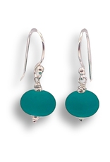 Sailorgirl Jewelry Sailorgirl Mini Earrings - Frosted Emerald