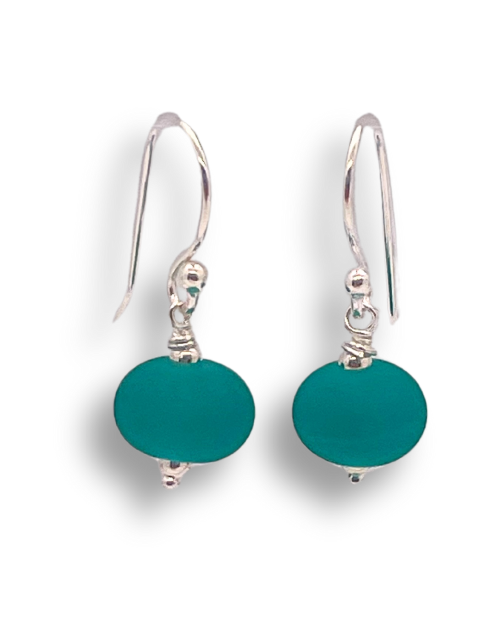 Sailorgirl Jewelry Sailorgirl Mini Earrings - Frosted Emerald