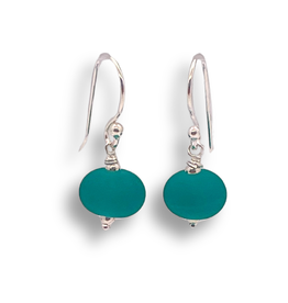 Sailorgirl Jewelry Sailorgirl Mini Earrings - Frosted Emerald