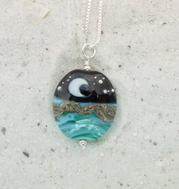 Sailorgirl Jewelry Sailorgirl Pendant - Ocean at Night