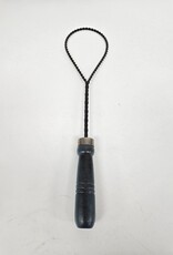 Vintage Mini Pillow Fluffer/Rug Beater - blue wood handle - ~ 11"