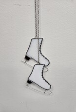 Stained Glass Pair of Skates