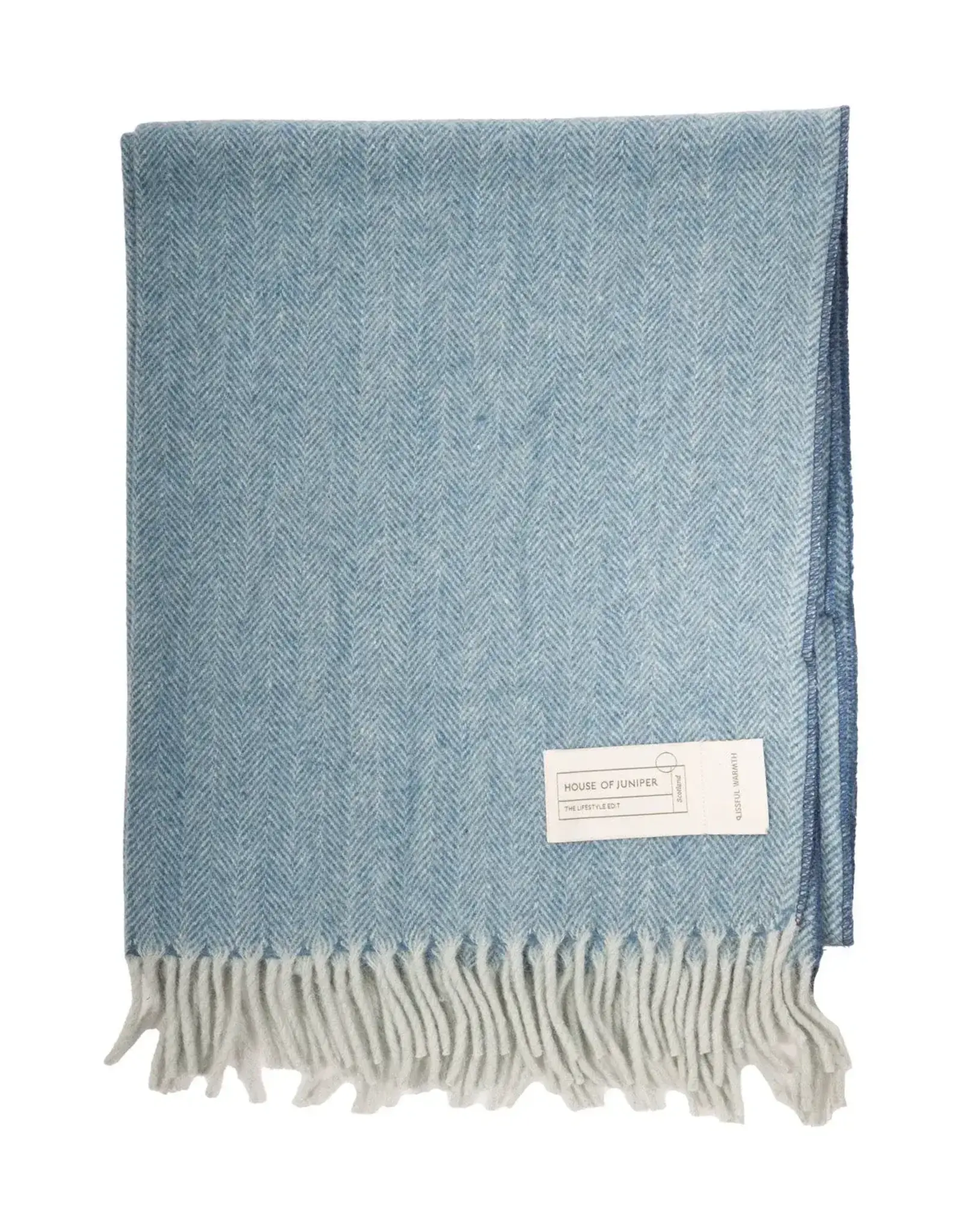 British & Irish Imports Herringbone Wool Blanket
